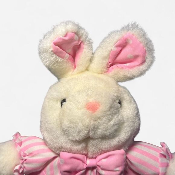 Small Vintage Pink Bunny Rabbit Stuffed Animal - Picture 4 of 7